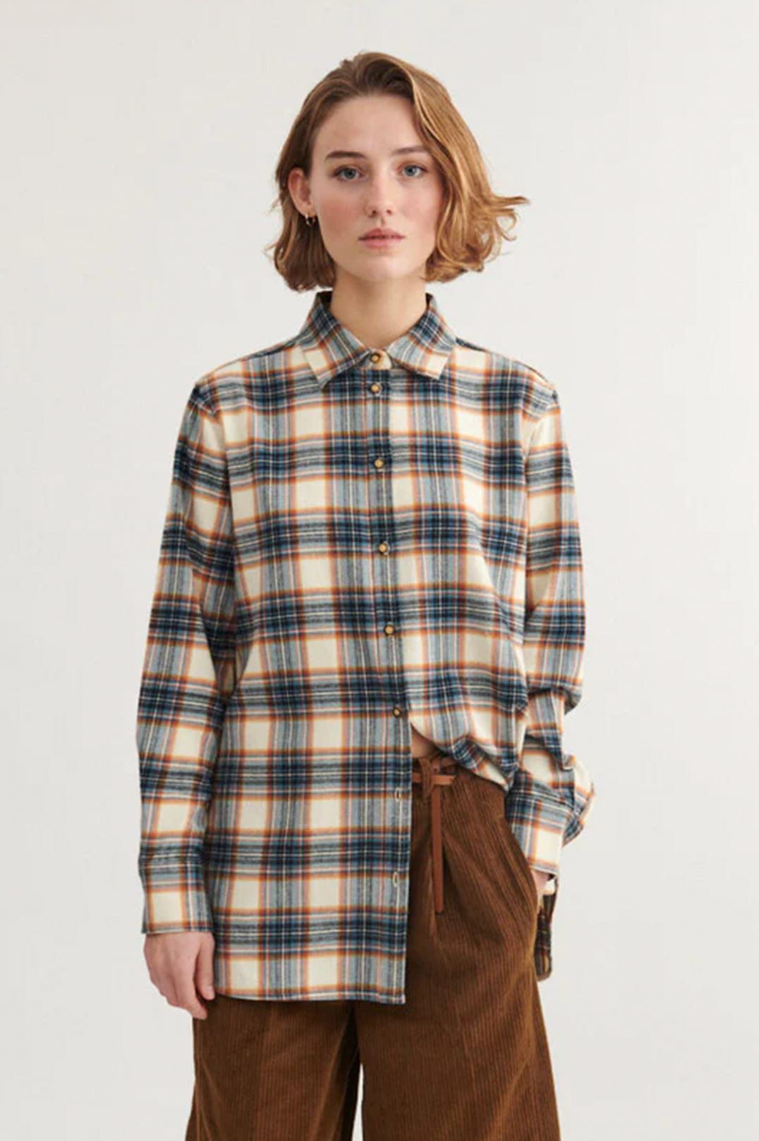 Basic Apparel Lula Oversized Shirt Skjorter 798 Copen blue / Birch